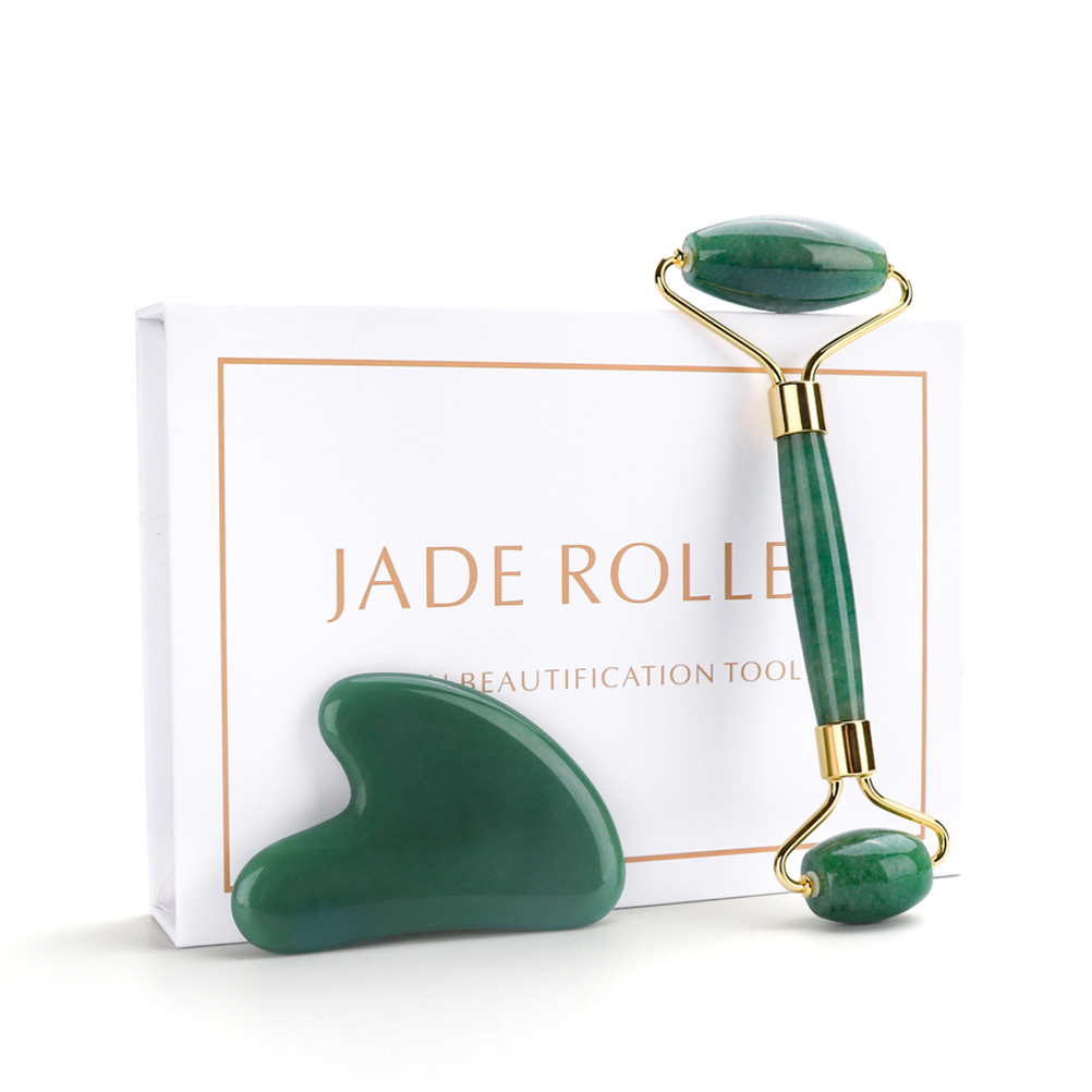 Rouleau Massage visage en Jade