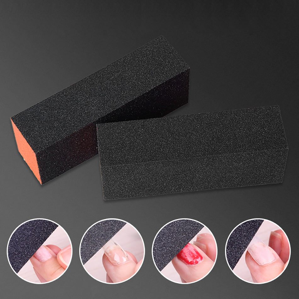 Bloc Lime de ponçage à ongles noir pour Gel uv - 3pcs / 1 pcs- Nail Art