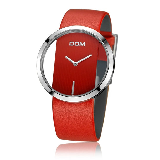 Montres DOM  Rouge/Blanc/Noir femme - Le dénicheur du web